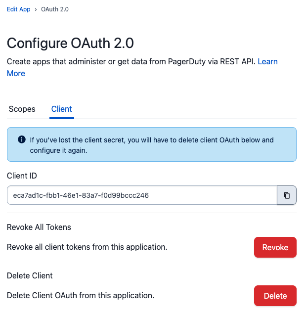 Screenshot of delete functionality section